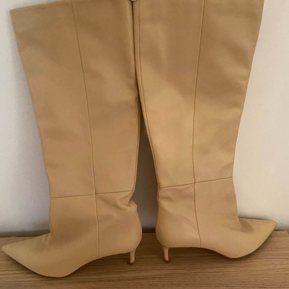 Zara leather boots